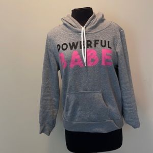 Cute! Powerful Babe Hooded Sweatshirt